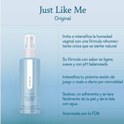 Just Like Me - Lubricante a base de agua. Selecciona tu sabor preferido